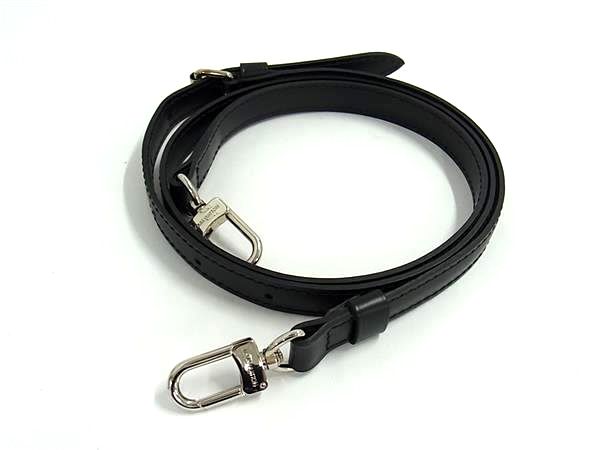 ■極美品■ LOUIS VUITTON ルイヴィトン うしろ側用 ストラップ 肩部胴締め 曲がった掛け 黒いこと系×しろがね色系 HA6637