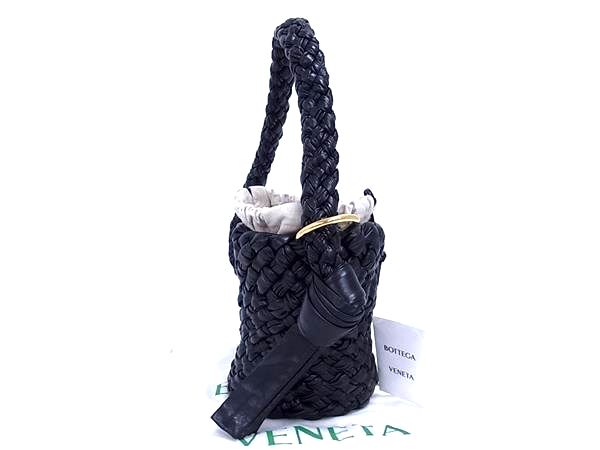 希少　極美品　ボッテガヴェネタ　巾着　ハンドバッグ　イントレチャート　ベロア BOTTEGA VENETA レア美品 ボッテガ ヴェネタ イントレチャート