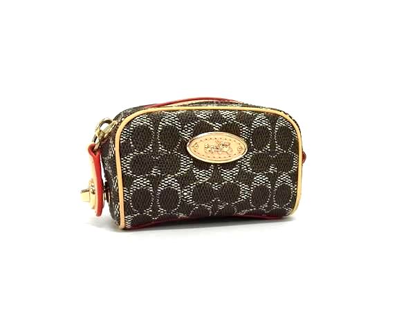 楽天市場】T【COACH】6348 クリップデミポーチ シグネチャー ブラック