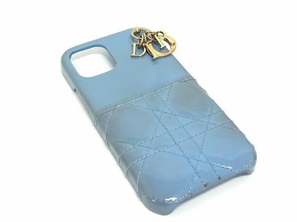 Dior - ChristianDior ディオール レザー レディディオール カナージュレザー iPhone12/12 Pro 対応 スマホケース ブラック系 BK5058 ディオール Dior iPhone12/12Pro ケース レディディオール