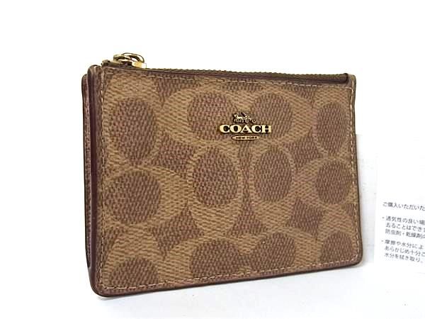 未使用 COACH コーチ シグネチャー コインケース カード パスケース 茶 Yahoo!オークション -「コーチ パスケース 未使用」の落札相場