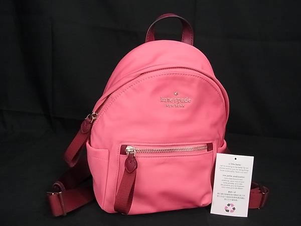 ■新品■未使用■ kate spade ケイトスペード K8115 ナイロン リュックサック バックパック レディース ピンク系 BG6607|pleasure-Store 店