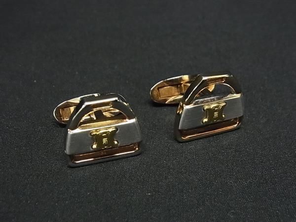 楽天市場】CELINE セリーヌ マカダム カフスボタン カフリンクス