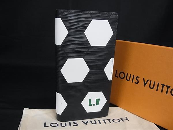 ■美品■ LOUIS VUITTON ヴィトン 2018年FIFAワールドカップロシア帝国寄せあわせ M63294 エピ ポルトフォイユ ブラザ 長がま口 DA9221 財布・ケース-メンズ財布-バッグ・小物・ブランド雑貨