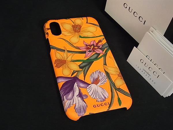 GUCCI ケース美品 楽天市場】□美品□ GUCCI グッチ 550800 572353 レザー フローラ