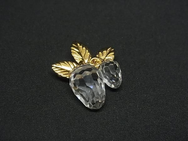 楽天市場】SWAROVSKI【スワロフスキー】ブローチ クリスタル ゴールド