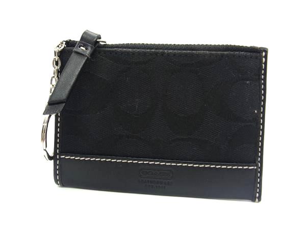 未使用に近い美品 COACH コーチ　小銭入れ ケース キーリング COACH コーチ 小銭入れ メンズ レザー ジップ キーケース