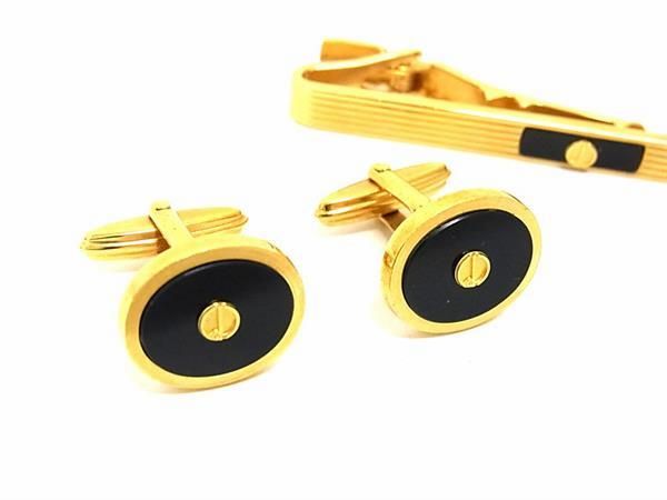 美品【 dunhill 】カフスボタン ネクタイピンセット dunhill ダンヒル ネクタイピン カフスボタン セット 高く 買取