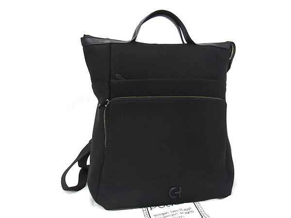 ■新品同様■ COLE HAAN コールハーン ナイロン リュックサック バックパック デイパック レディース ブラック系 FQ8427|pleasure-Store 店