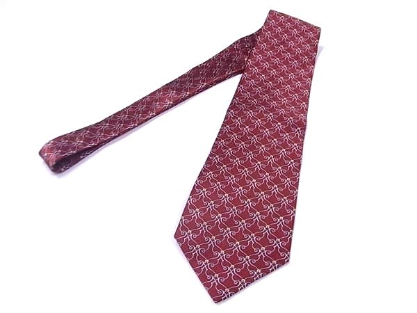 楽天市場】YSL イヴサンローラン ネクタイ 総柄 シルク100% レッド系