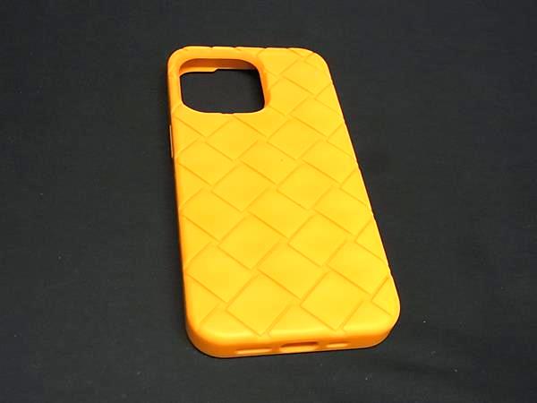 BOTTEGA VENETA ボッテガヴェネタ イントレチャート 天然ゴム iPhone13Pro相応う アイフォンケース スマホケース オレンジ色系 GB2553