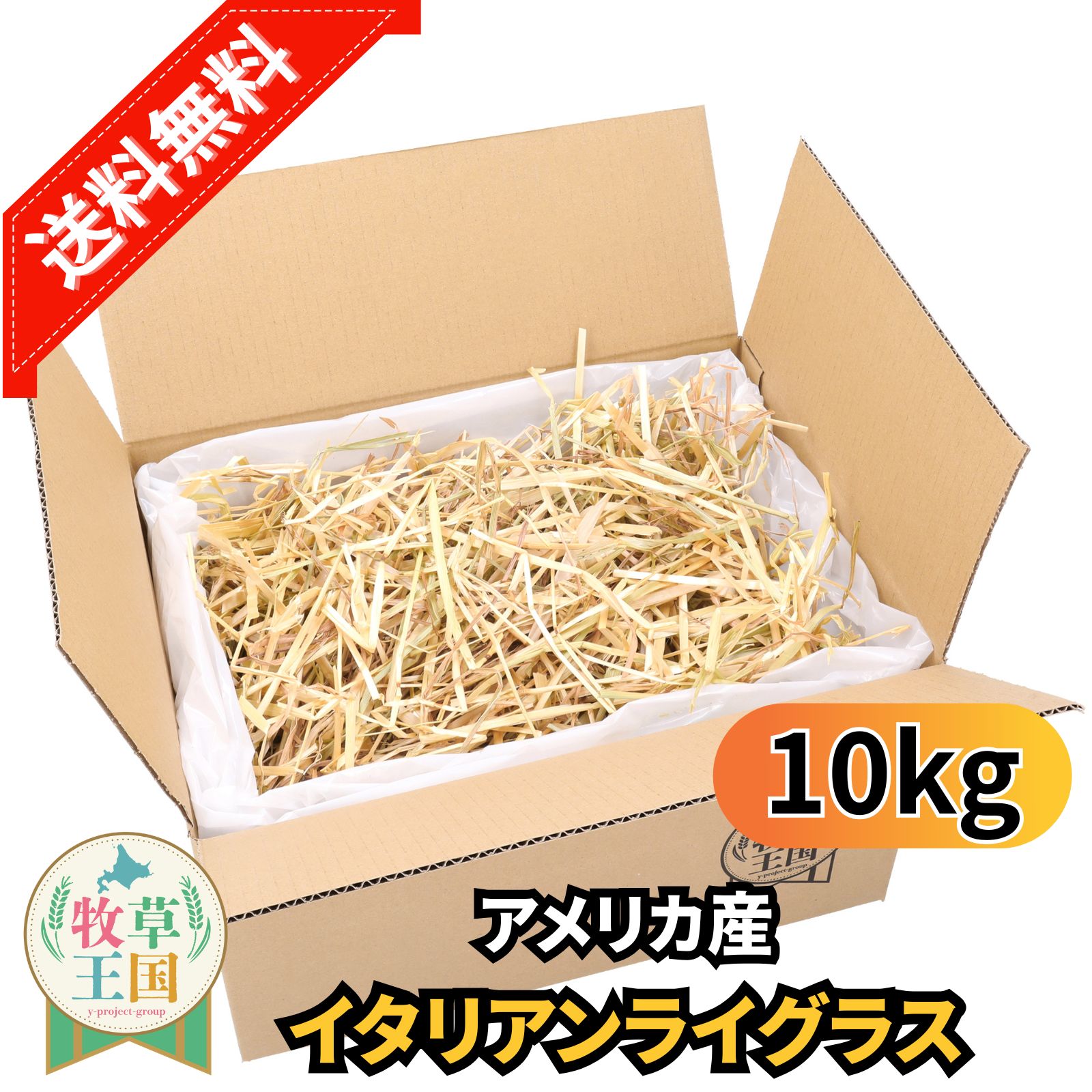 うさぎ 牧草 イタリアンライグラス 選べる 10kg もふぱふぇ 牧草王国 ウサギ デグー チンチラ ハムスター モルモット 嗜好性抜群 食物繊維豊富 チモシー代用品