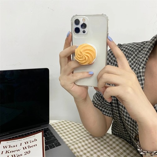 【楽天市場】スマホグリップ クッキー お菓子 かわいい 韓国 全機種対応 Samsung iPhone Galaxy Y2K スタンド