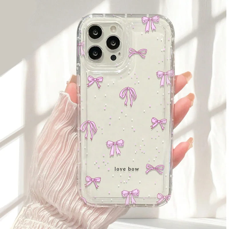クリア　小花柄　バラ　リボン　パールストラップ　韓国　iPhoneケース 楽天市場】iPhone ケース 韓国 透明 クリア 蝶 バタフライ 花 3D