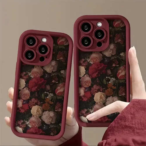 楽天市場】iPhone ケース ローズ プリント バラ かわいい おしゃれ 