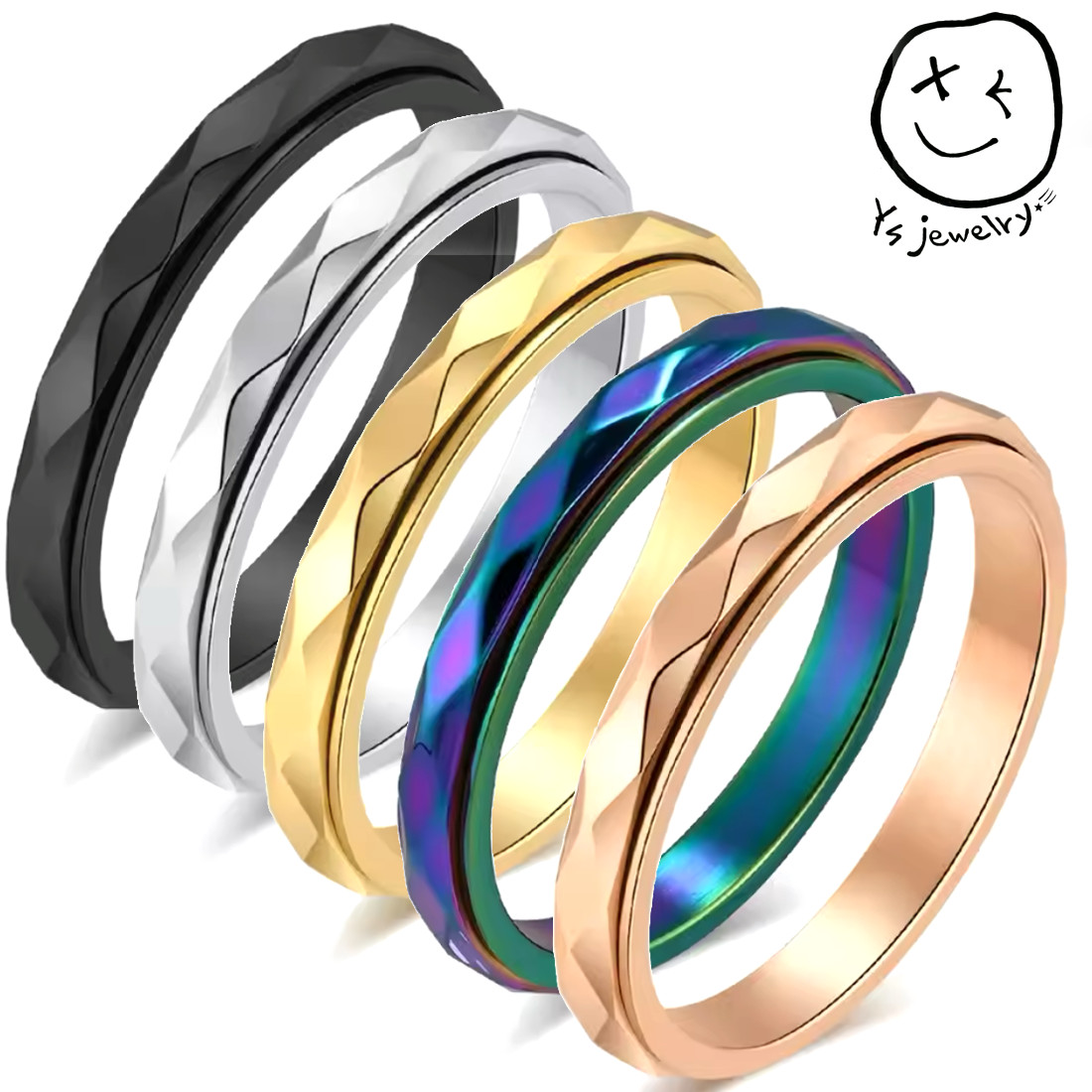 シルバー925 スタッズリング　18号程度 スタッズリングⅠ / studs ring size Ⅰ | GAJU jewelry