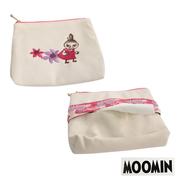 楽天市場 ムーミン リトルミイ ティッシュケース付き ブロッサムレース ポーチ 小物入れ 可愛い 刺繍 Moomin キャラクター 化粧ポーチ 粗品 ギフト おすすめ メール便発送 Ys Shopping 楽天市場店