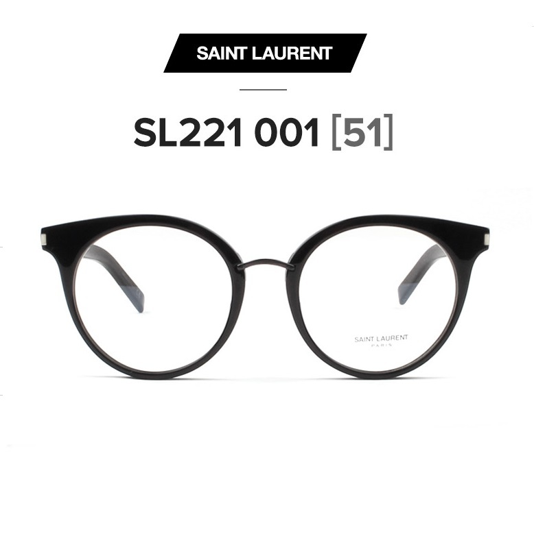 送料関税無料 Saint Laurent サンローラン メガネフレーム メンズ レディース 上品 オシャレ 大人可愛い 伊達眼鏡 Sl221 001 並行輸入品 人気満点 Perrysoft Fr