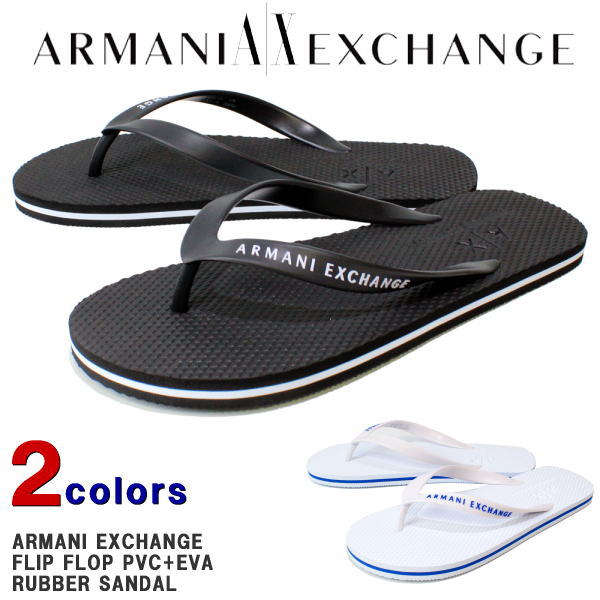 アルマーニ サンダル Armani Exchange アルマーニ 取り換え メンズ 砂浜サンダル フリップ フロップ サンダル 外題ロゴ カッコイイ オシャレ 贈もの 贈り物 大きめ号 アメリカンサイズ Xuq001 Xcc10 あす短簡合う Cjprimarycares Com