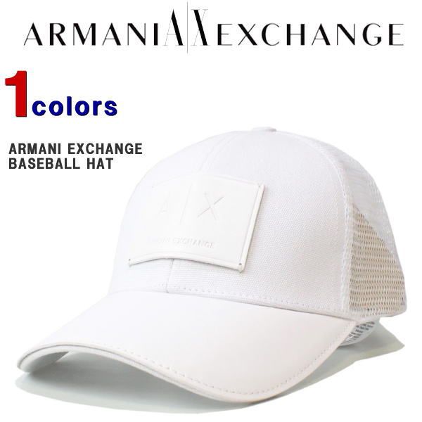 アルマーニ キャップ Armani Exchange アルマーニ エクスチェンジ メンズ メッシュキャップ レザーロゴ パッチ キャップ 帽子 カッコイイ オシャレ プレゼント ギフト Cc502 あす楽対応 Arganita Tn