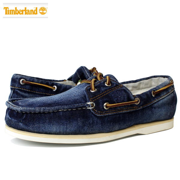 timberland denim boat shoes