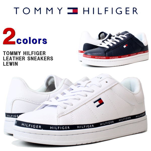 トミー スニーカー Tommy Hilfiger トミーヒルフィガー メンズ レザースニーカー スニーカー 靴 シューズ 革 レザー Tm Lewin Lether Shoes カッコイイ オシャレ プレゼント ギフト Lewin あす楽対応 Psicologosancora Es