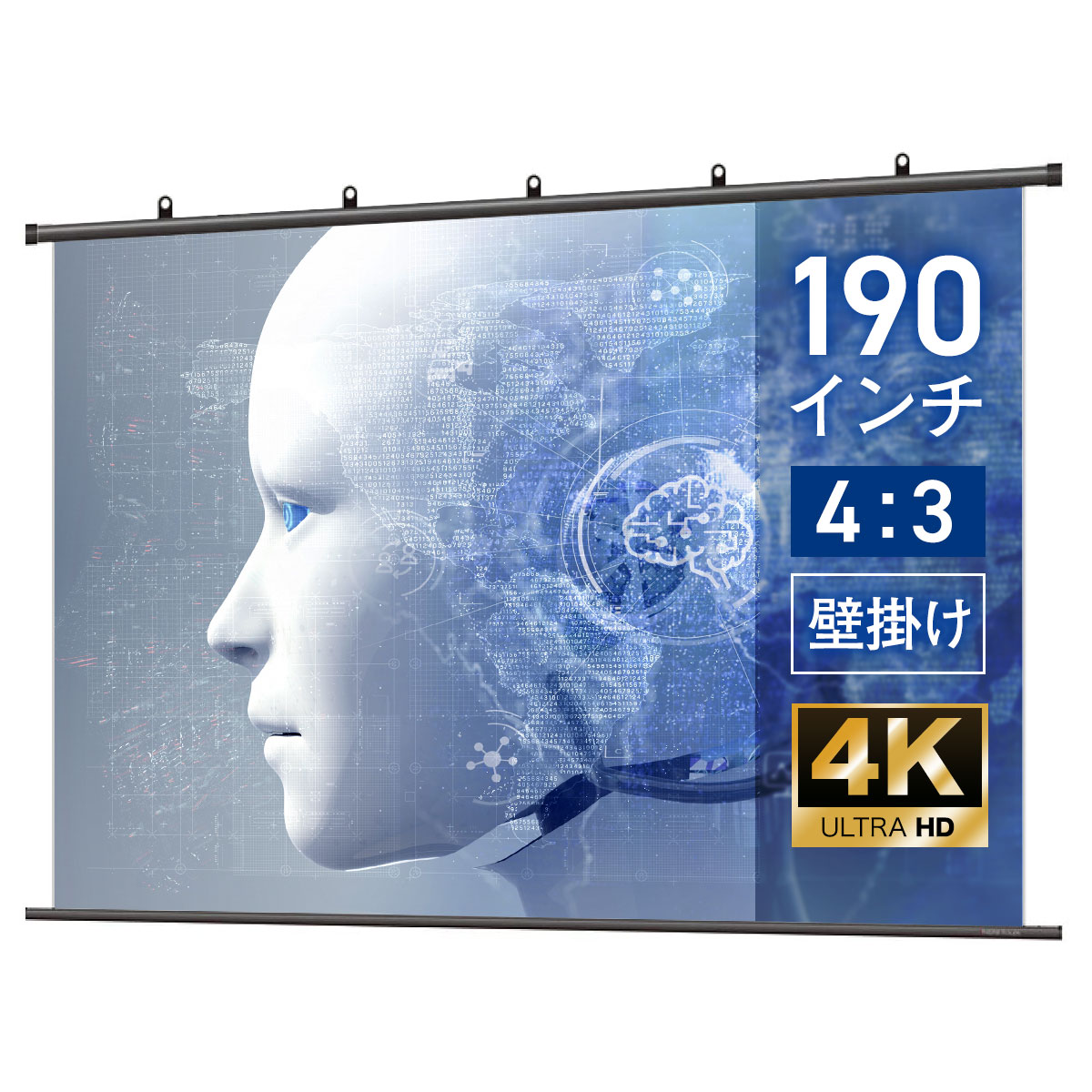 最安値に挑戦 シアターハウス 4k対応 プロジェクタースクリーン 190インチ 4 3 タペストリー 掛け軸 タイプ マスクフリー Btp3862neh シアターハウス 注目の Tulipsgroup Nl