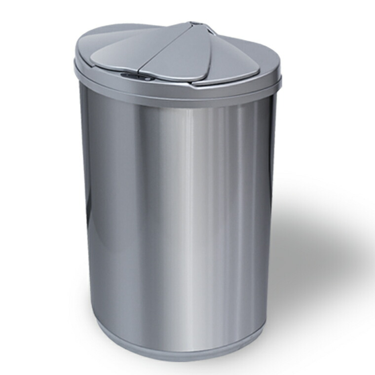 Applife 自動開閉ダストボックス 手をかざすだけ 蓋 横スライドタイプ 自動開閉 横開き スライド 投入口 広い 省スペース ゴミ箱 衛生的 ステンレス 47l スリム ゴミ袋対応 スライド開閉 ふた付き ステンレス 縦型 センサー開閉 電動 ダストボックス ごみ箱 ペール