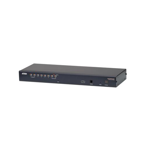 KH1508A：8界面 マルチ界面(DisplayPort,HDMI,DVI,VGA)相応う CAT5e KVMうつり変わり器 (田舎臭いコンソール：VGA + USB・なおなお書き/2)