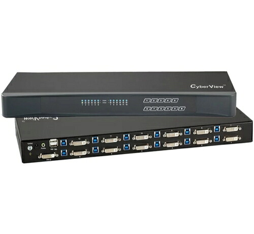 CV-1201D：12界面KVM切換器｜DVI-D：WUXGA/1080p｜USB HID｜オーディオ最終生産物