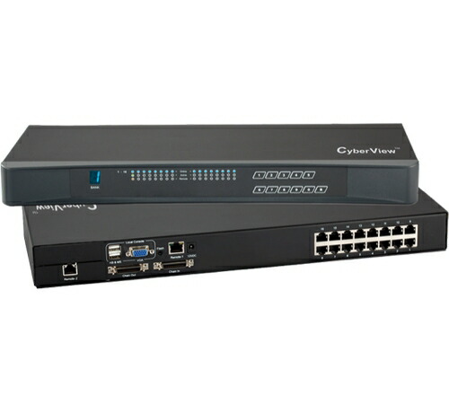 MU-1603:マルチユーザー KVM 切替器 16ポート|CAT5e/6 ドングル (VGA/DVI/HDMI/DisplayPort/USB-C)|WUXGA/1080p|USB HID|デイジーチェーン接続対応|リモートコンソール+2台