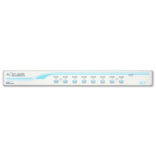 UCNV-108DRBC：8界面 VGA + USB・なおなお書き/2 KVMうつり変わり器 (KVM有線テレビ・ラックマウントブラケット同梱)