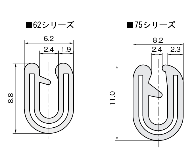 世界的に有名な IWATA 62-04-B-5T-L58 トリム 62シリーズTPE 58M ad