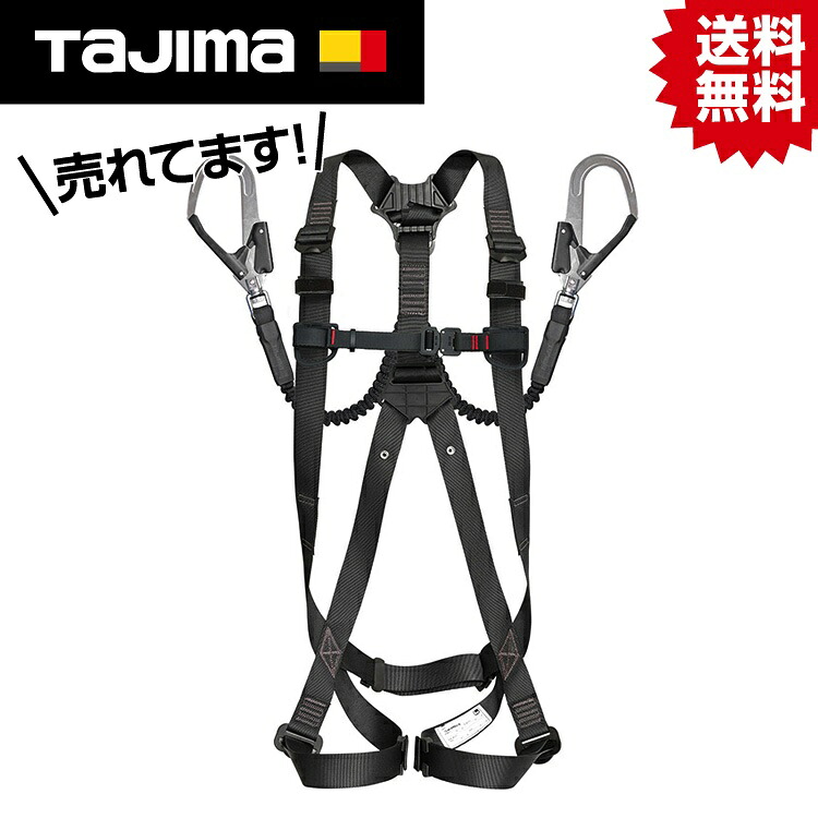 TK ハーネスGS 蛇腹 ダブルL2セット 黒L #タジマ Tajima TJM デザイン 安全帯 墜落制止用器具 新規格 適合品 落下防止 落下 防止 安全 SEG フルハーネス ハーネス GS 黒 L ランヤード ダブル ジャバラ L2 上出シ|DIY&リノベーションズ