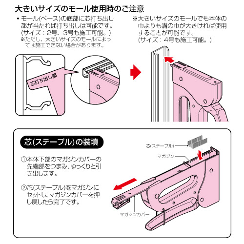 未来工業 モール固定用タッカー モールトメール ミライ Mirai 電材 電設資材 電気工事 管材 管工機材 建築 配管 配線 Giosenglish Com