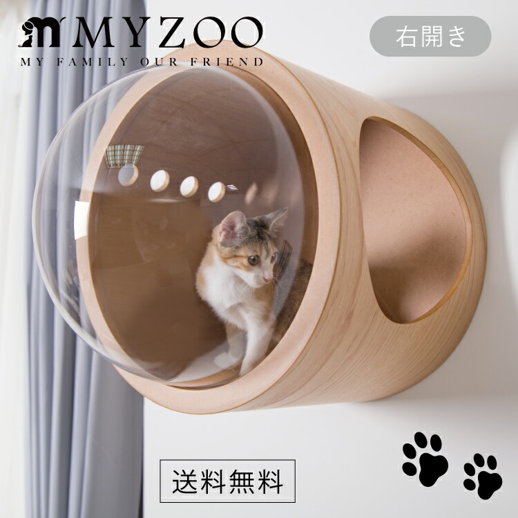 楽天市場】MYZOO マイズー 宇宙船GAMMA (オーク) 壁付けタイプ猫用