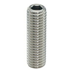 ステン六角穴付止めねじ 平先 M6X10 【500本】 ホーロ いもねじ イモネジ 6角 6カク bolt nut 八幡ねじ ネジ
