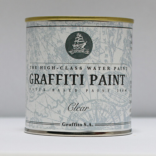 楽天市場 グラフィティーペイント Gfc ２００ｍｌ 小型缶クリアコーティング剤 透明 グラフィティーペイント １個 Graffiti Paint ペンキ 水性塗料 Diy リノベーションズ