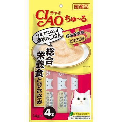 JL いなばペットフード チャオちゅーる総合栄養食とりささみ14g&times;4 【48袋】｜DIY＆リノベーションズ