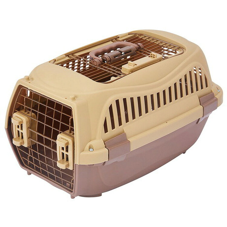 JL 犬猫用キャリー ハウスにしやすい2ドアスマイルキャリープラス モカブラウンS 【6個入り】#ペット用品 ペット用防災 防災 フェーズフリー 犬 猫 備蓄|DIY&リノベーションズ