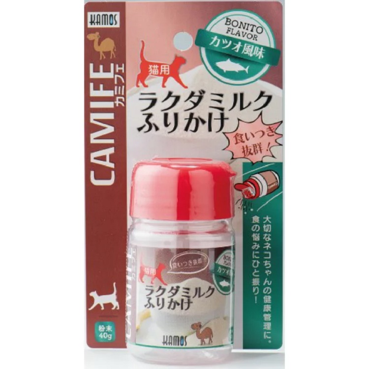 JL カモス 猫用カミフェラクダミルクふりかけカツオ風味40g 【20個】