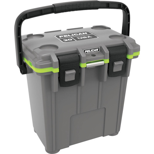 TR PELICAN 20QT エリート空調設備 うす暗い薄墨色X緑であること 【品番 : 20Q-1-DKGRYEGRN 6309】 【3378265】