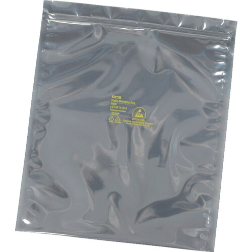TR SCS 静電気遮蔽物御徒面子 ジップトップタイプ381X457粍 100枚入