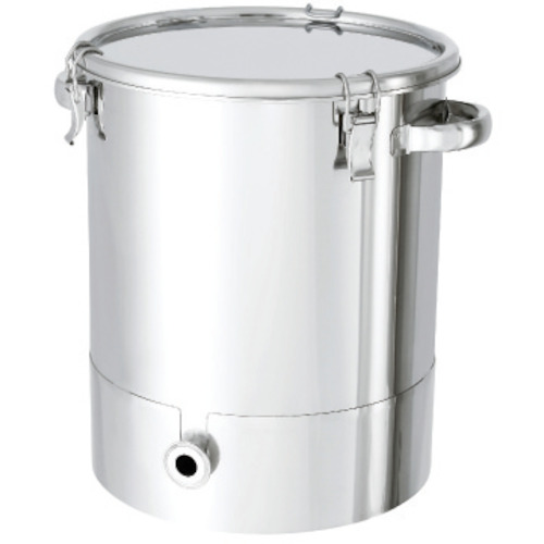 TR 日東 ステンレス鋼貯蔵タンク片テーパー型ゼムクリップ式密閉入れもの 20L