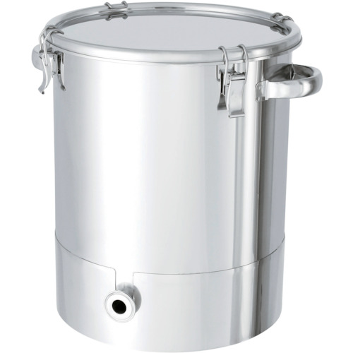 TR 日東 ステンレス鋼貯蔵タンク片テーパー型ゼムクリップ式密閉容れもの 35L