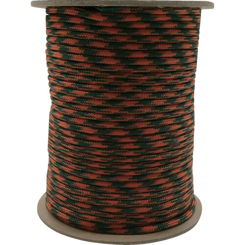 TR ユタカメイク 強力カラーコード 4mm×100m (オレンジ/緑)