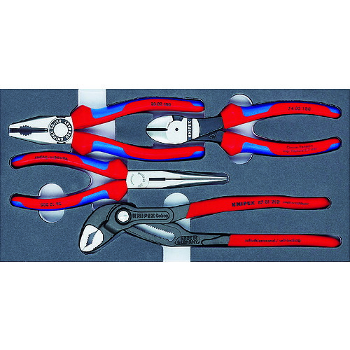 TR KNIPEX 002001V15 プライヤーセット ウレタントレイ入り002001V15｜DIY＆リノベーションズ