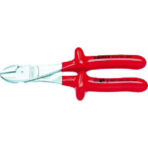 TR KNIPEX 7407-200 絶縁強力斜ニッパー 1000V7407-200