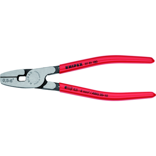 TR KNIPEX 9781-180 挙げ句の果て捩り用圧着プライヤー9781-180