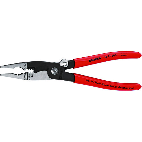 TR KNIPEX エレクトロプライヤー 鍵を掛ける付 200粍1391-200